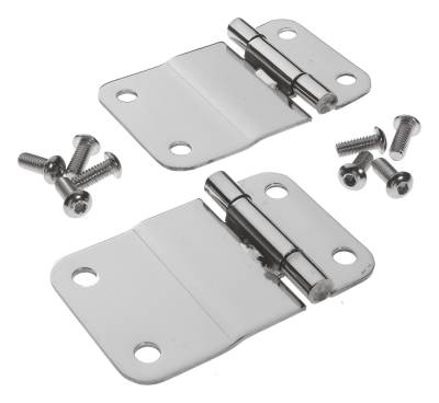 RT Offroad - RT Offroad RT34035 Polish Stainless Lower Tailgate Hinge for 76-86 Jeep CJ7 CJ8