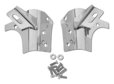 RT Offroad - RT Off-Road RT34067 Stainless Windshield Light Mount Brackets for Jeep