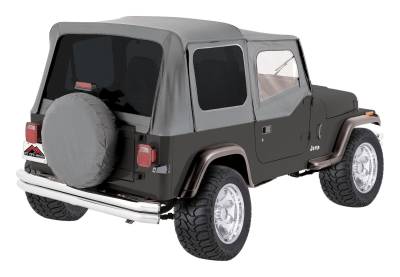 RT Offroad - RT Offroad CT20009T Gray Denim Soft Top w/Tinted Windows for YJ w/Soft Doors