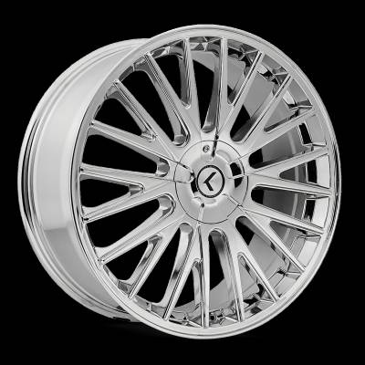 Kraze Wheels - Kraze KR185 Double Down 18x8 5x4.25/4.5 40mm Chrome KR185-8814C40