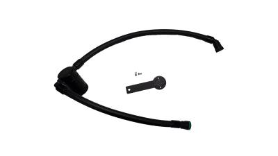 J&L Oil Separator Co - J&L Oil Separator 3093P-B Black Oil Separator 3.0 Passenger Side