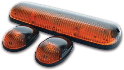 Pacer Performance - Pacer 20-253 LED Amber Hi-5 Cab Roof Light Kit for 02-07 GM Style
