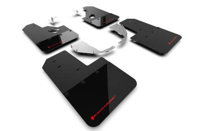 Rally Armor - Rally Armor MF85-RR-ST-RD Black Mud Flap Red Logo