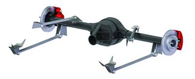 Ridetech - Ridetech 18987999 Triangular 4-Link Rear Suspension Kit Universal R-Joint Black