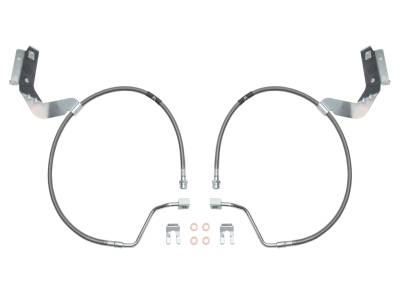 ICON Vehicle Dynamics - ICON 61111 Front 2.5" EXTENDED SS BRAKE LINE Kit 17-24 F250/F350 Ford 4WD