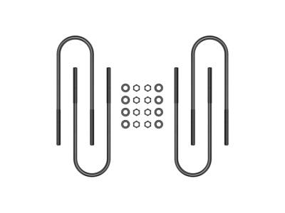 ICON Vehicle Dynamics - ICON 67003 Rear 15" U-Bolt Kit for 11-25 Ford F250/F350