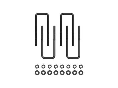 ICON Vehicle Dynamics - ICON 52050 Rear 8.0" U-Bolt Kit for 96-23 Toyota Tacoma/Tundra/19-23 GM 1500