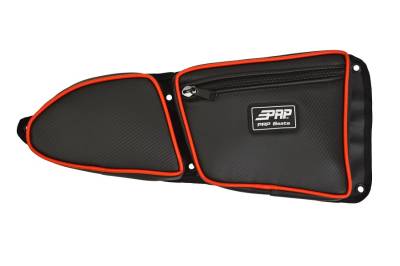 PRP - PRP E37-214 Front Door Bag w/Knee Pad for Polaris RZR Passenger Side Red