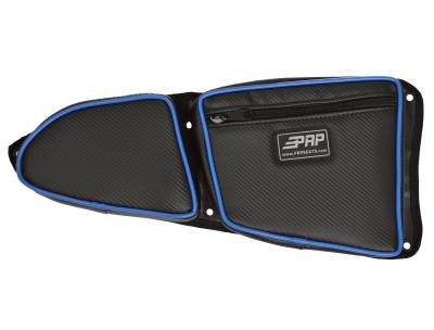 PRP - PRP E37-V Front Door Bag w/Knee Pad for Polaris RZR Passenger Side Blue