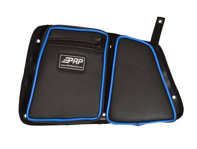 PRP - PRP E40-V Rear Door Bag w/Knee Pad for Polaris RZR Driver Side Blue