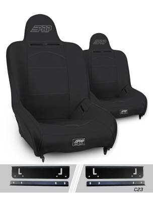 PRP - PRP A100110-C23-50 Premier High Back Seats Kit for 97-02 Jeep Wrangler TJ Pair