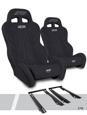 PRP - PRP A8001-PORXP-C79-201 Suspension Seats Kit for RZR PRO/R Turbo R Pair Black