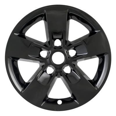 Coast To Coast - Coast To Coast IWCIMP345BLKN 17" Gloss Black 5-Spoke Snap-On Wheel Skin 4pc