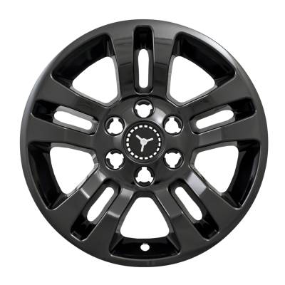 Coast To Coast - Coast To Coast IWCIMP377BLKN 18" Gloss Black 5-Double Spoke Snap-On Skin 4pc