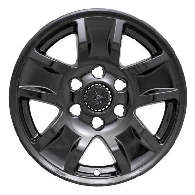 Coast To Coast - Coast To Coast IWCIMP390BLKN 17" Gloss Black 5-Spoke Snap-On Wheel Skin 4pc
