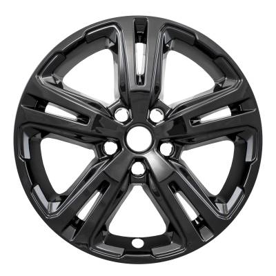 Coast To Coast - Coast To Coast IWCIMP417BLK 17" Gloss Black 5-Double Spoke Snap-On Skin 4pc