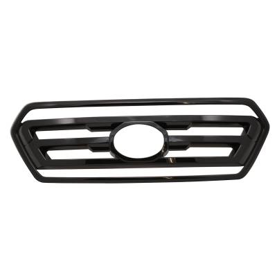 Coast To Coast - Coast To Coast GI176BLK Gloss Black ABS Grille Insert Overlay Bar Style No Logo