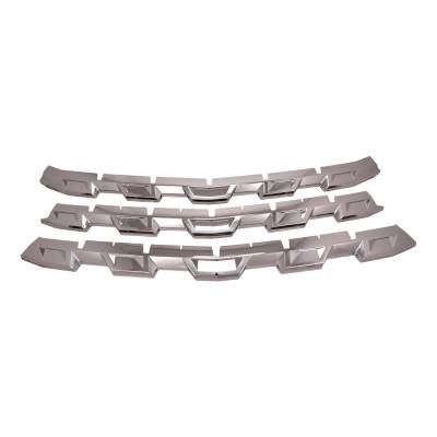 Coast To Coast - Coast To Coast GI181 Grille Insert Bar Style 3Pc Chrome ABS