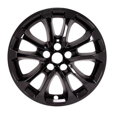Coast To Coast - Coast To Coast IMP471BLK 17" Wheel Skin 5 Double Spokes Snap-On Gloss Black 4pc