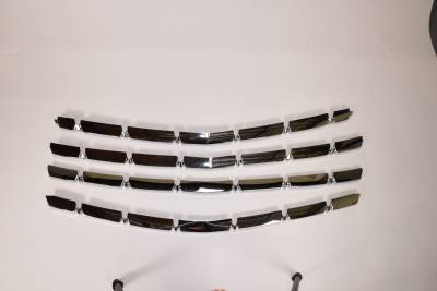 Coast To Coast - Coast To Coast GI178 4pc Chrome Bar Style Grille Insert Overlay