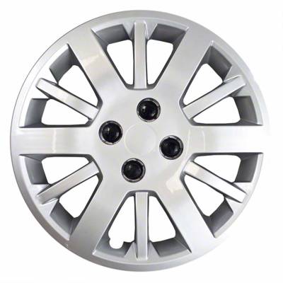Coast To Coast - Coast To Coast IWC45315S 15" 12-Spoke Silver Wheel Cover 4pc Lug Covers