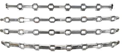 Coast To Coast - Coast To Coast IWCGI183 4PC Chrome Bar Style Grille Insert