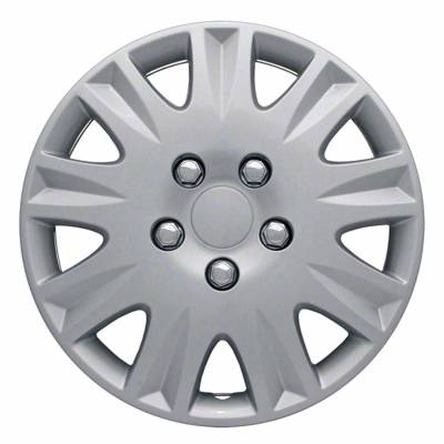 Coast To Coast - Coast To Coast IWCB811115S 15" Silver 9 Spoke Wheel Covers Plastic 4pc