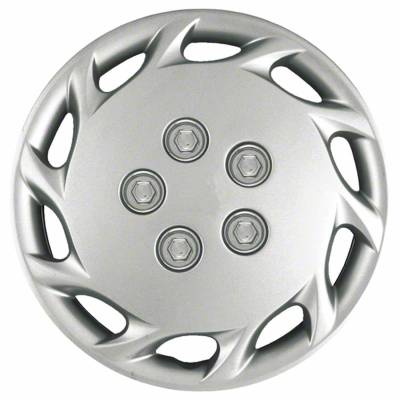 Coast To Coast - Coast To Coast IWCB87714S 14" Silver 10 Hole Wheel Covers Plastic 4pc