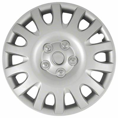 Coast To Coast - Coast To Coast IWCB883916S 16" Silver 14 Spoke Wheel Covers Plastic 4pc