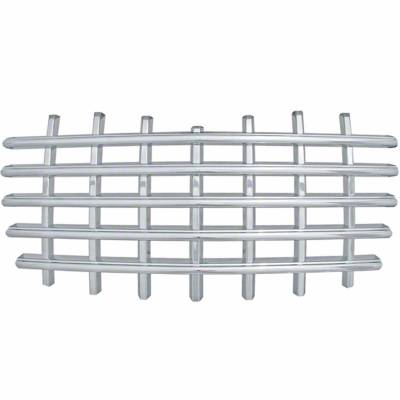 Coast To Coast - Coast To Coast IWCGI21 Chrome Grid Grille Insert Overlay 1 Piece w/Emblem