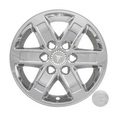 Coast To Coast - Coast To Coast IWCIMP358X 17" Wheel Skin 6 Spokes Chrome Snap-On 4pc