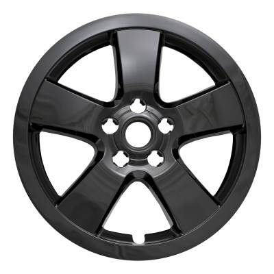 Coast To Coast - Coast To Coast IWCIMP375BLK 16" Wheel Skin 5 Spokes Gloss Black Snap-On 4pc