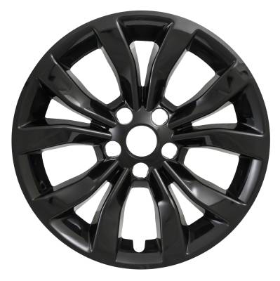 Coast To Coast - Coast To Coast IWCIMP381BLK 17" Wheel Skin 10 Spokes Gloss Black Snap-On 4pc