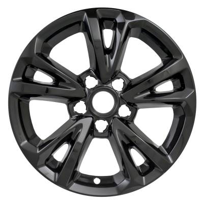 Coast To Coast - Coast To Coast IWCIMP384BLK 17" Wheel Skin 5 V Spokes Gloss Black Snap-On 4pc