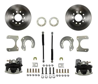 Leed Brakes - Leed Brakes RC2001 Rear Disc Brake Kit w/Plain Rotors & Zinc Plated Calipers