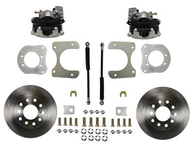 Leed Brakes - Leed Brakes RC4001 Rear Disc Brake Kit w/Plain Rotors & Zinc Plated Calipers