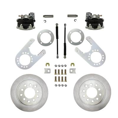 Leed Brakes - Leed Brakes RC6004 Rear Disc Brake Kit w/Plain Rotors & Zinc Plated Calipers