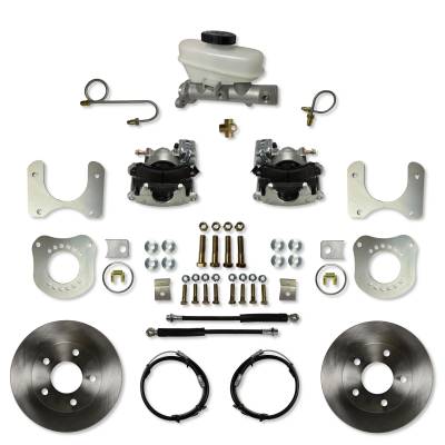 Leed Brakes - Leed Brakes RC0013 Rear Disc Brake Kit w/Plain Rotors & Zinc Plated Calipers