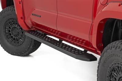 Rough Country Suspension Systems - Rough Country RPT2 Side Step Bars Black for 24-25 Toyota Tacoma Double 44011