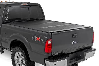 Rough Country Suspension Systems - Rough Country Lo-Pro Hard Folding Tonneau Cover 99-16 Super Duty 6.8' 47214651B