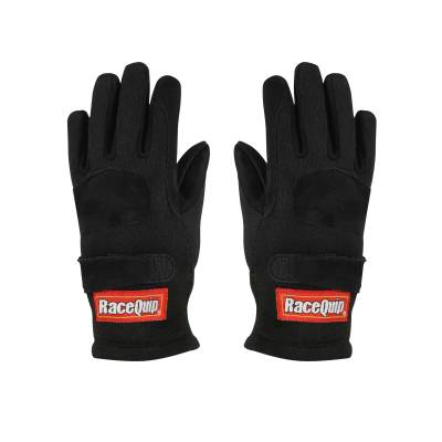 Racequip - RaceQuip 3550092RQP 355 Series 2-Layer Nomex Race Gloves Black Kids Small