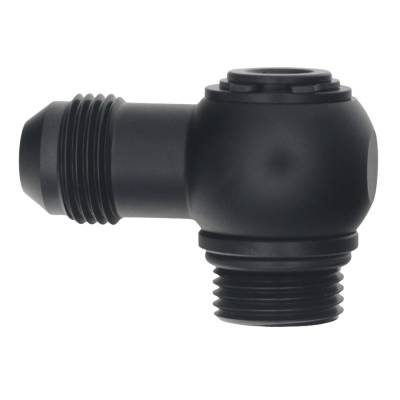 DeatschWerks - DeatschWerks 6-02-0416-B 8AN ORB Male Fitting To 8AN Male Flare 90-DEG Swivel