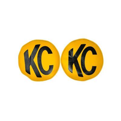 KC Hilites - KC HiLiTES 5801 Retro Soft Vinyl 8" Light Cover Blck KC Pair