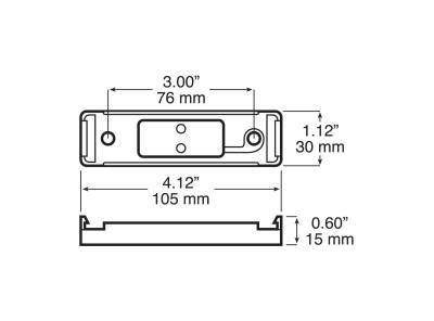 Peterson - Peterson 154-11K Side Marker Light Bracket