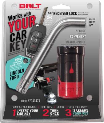 BOLT - BOLT 7040474 5/8" Receiver Lock for Ford Center Cut