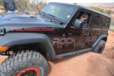 Rock Slide Engineering - Rock Slide AX-SS-SP-JL4 Step Slider Skid Plate Kit for 18+ Jeep Wrangler JL 4DR