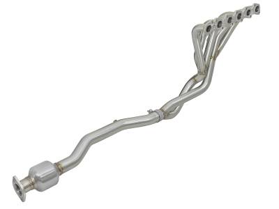 aFe Power - aFe 48-36109-YC Exhaust Header & Connection Pipes w/Cat for 01-16 Nissan 4.8L