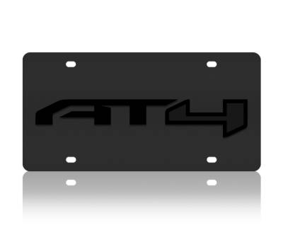 Eurosport Daytona - Eurosport Daytona 3628-7 Carbon Steel License Plate GMC AT4 Logo