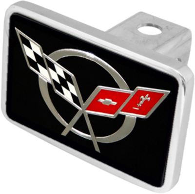 Eurosport Daytona - Eurosport Daytona 8350XL-1 Class III 2" Hitch Plug C5 Corvette Flag Logo