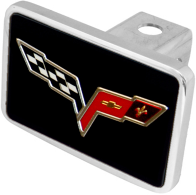 Eurosport Daytona - Eurosport Daytona 8358XL-1 Class III 2" Hitch Plug C6 Corvette Flag Logo
